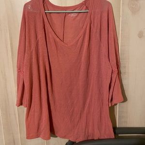 Lane Bryant Pink Blouse